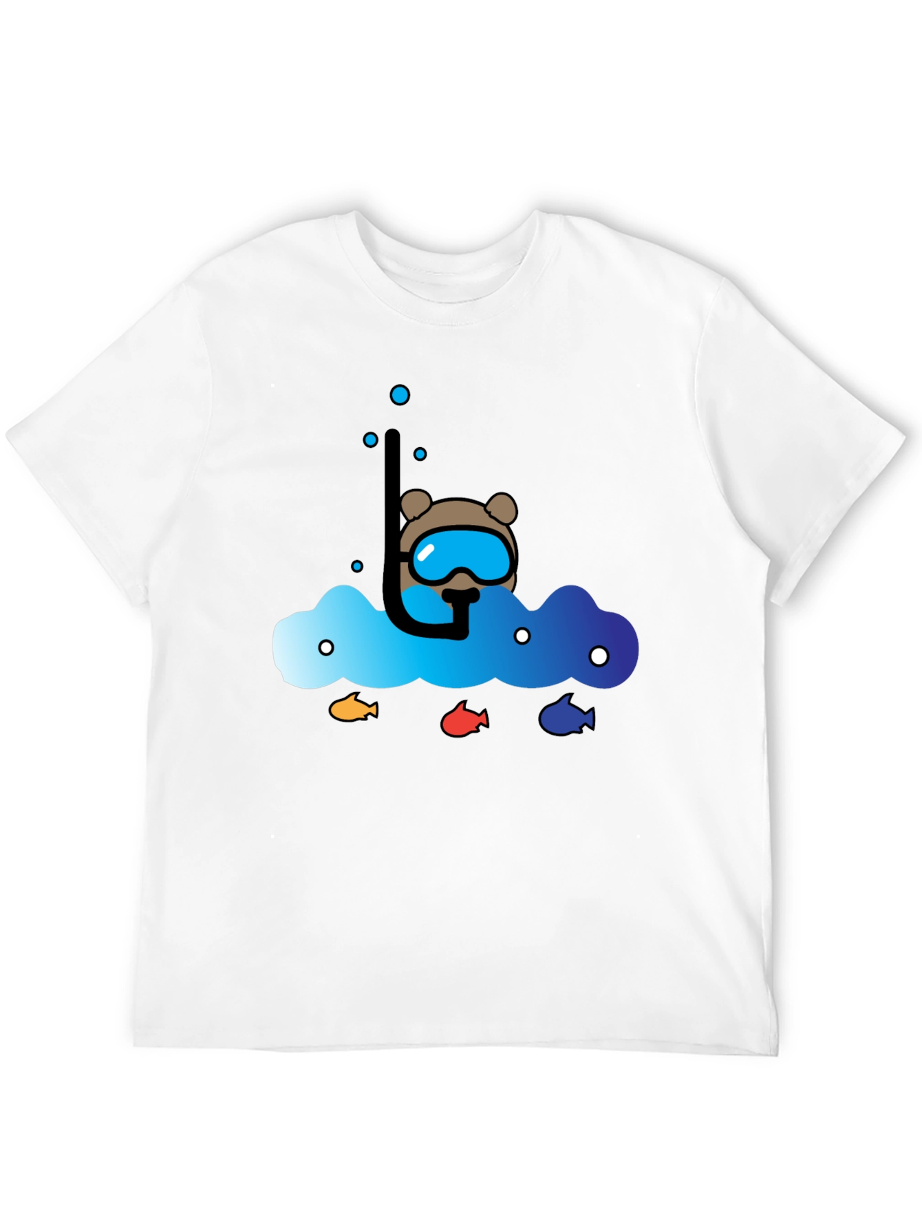 Scuba Bear Graphic Tee - Dive into Style!