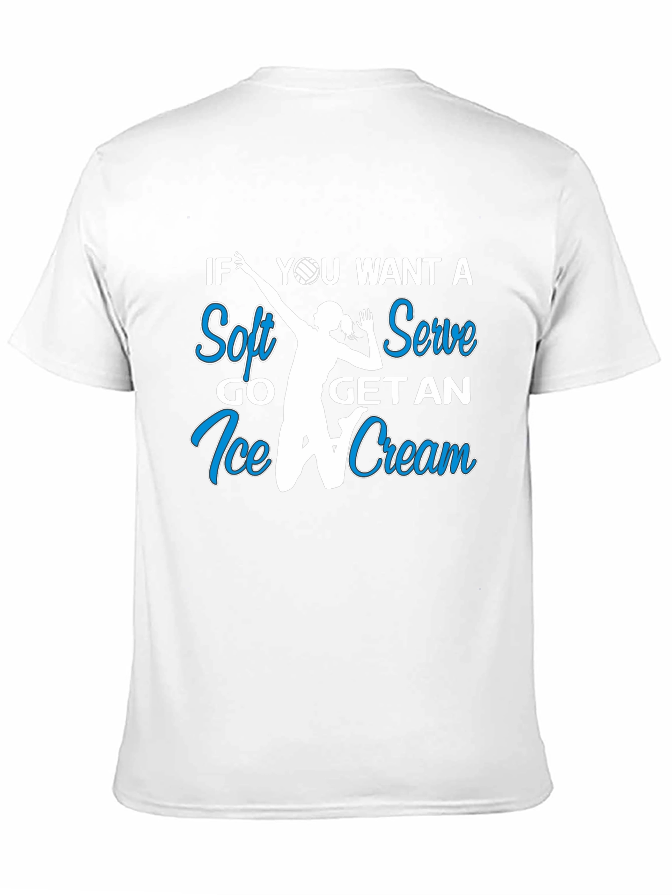 Volleyball T-Shirt: Soft Serve Get Ice Cream