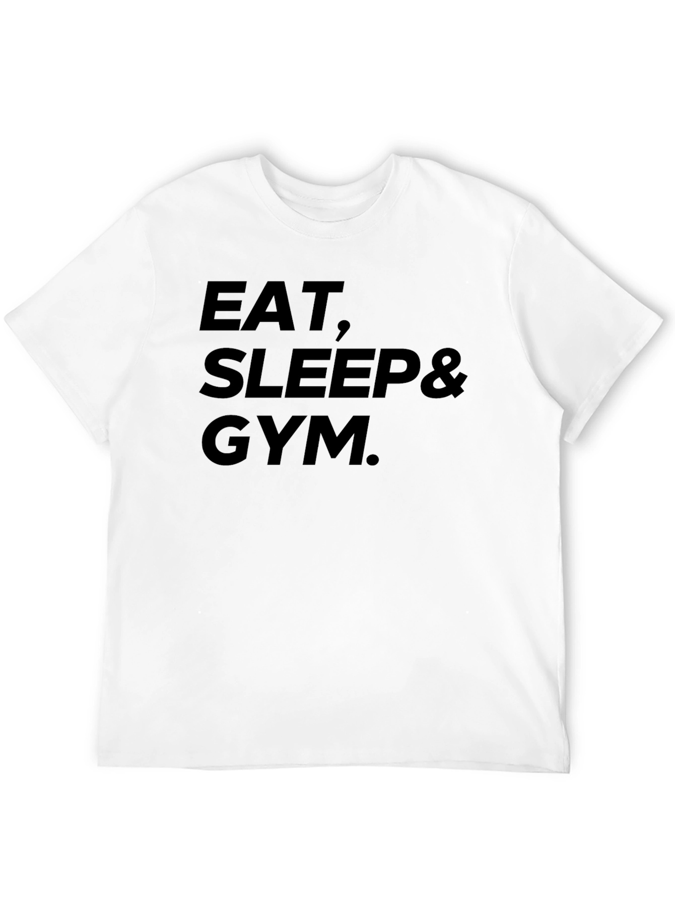 Eat Sleep Gym Black Graphic T-Shirt