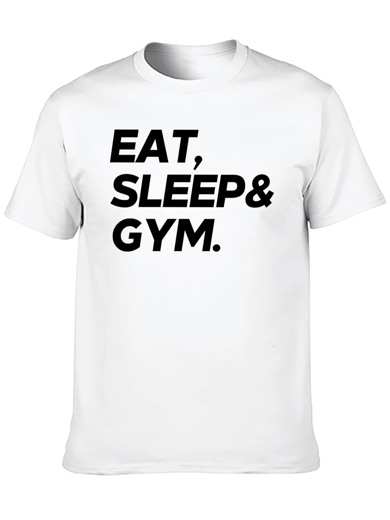 Eat Sleep Gym Black Graphic T-Shirt