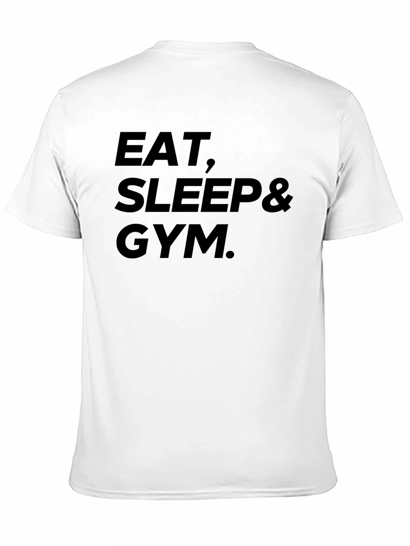 Eat Sleep Gym Black Graphic T-Shirt