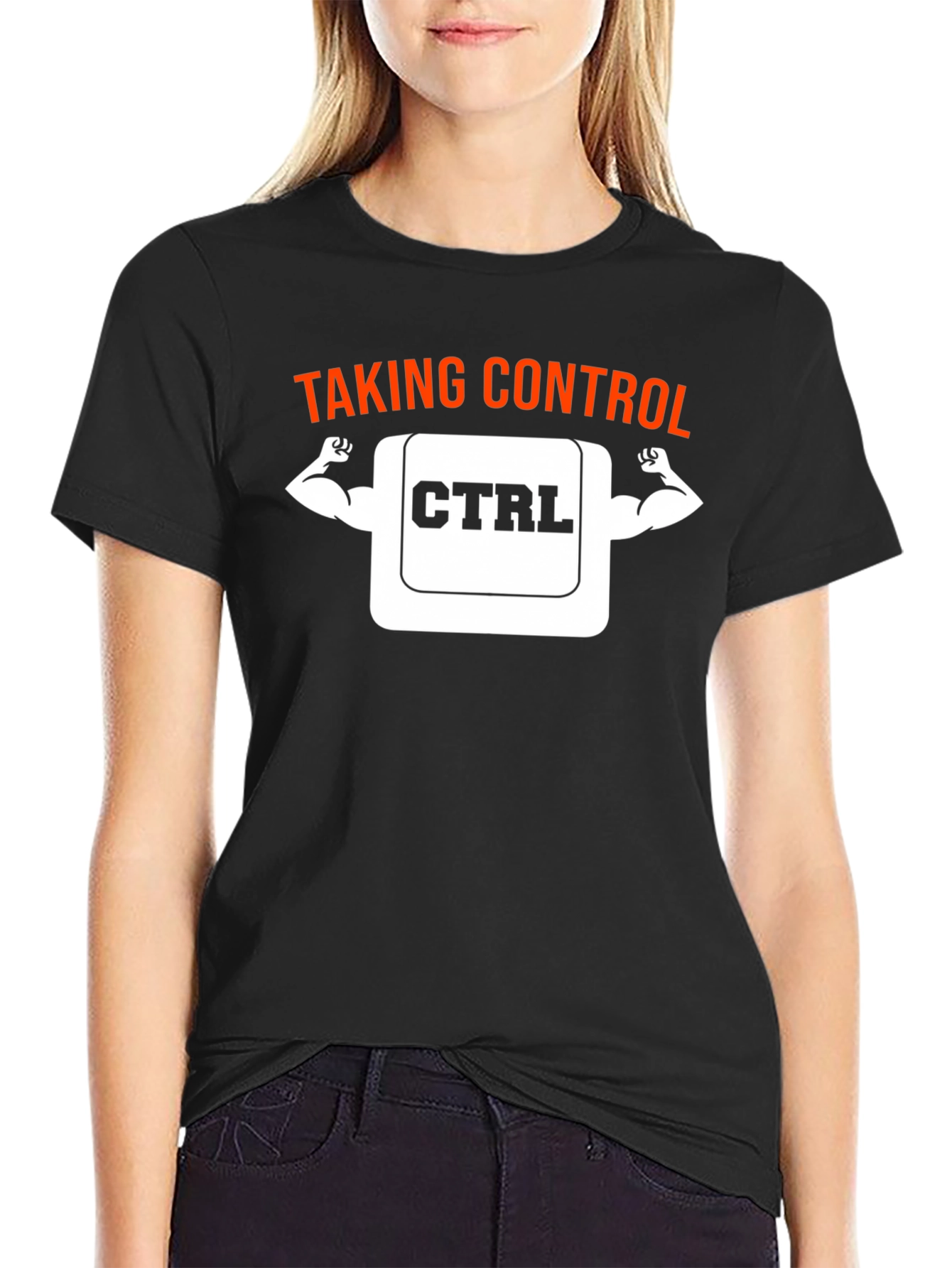 Taking Control CTRL Muscle T-Shirt - Black