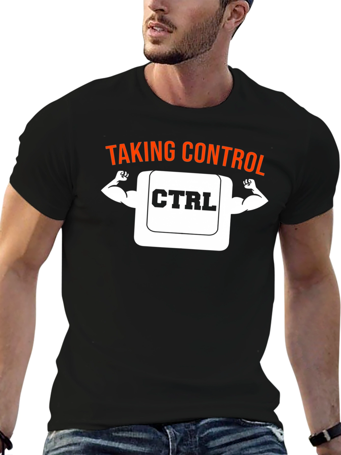 Taking Control CTRL Muscle T-Shirt - Black