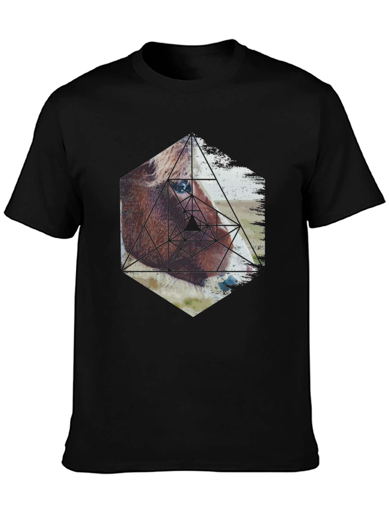 Geometric Horse Graphic Tee - Modern Animal Print