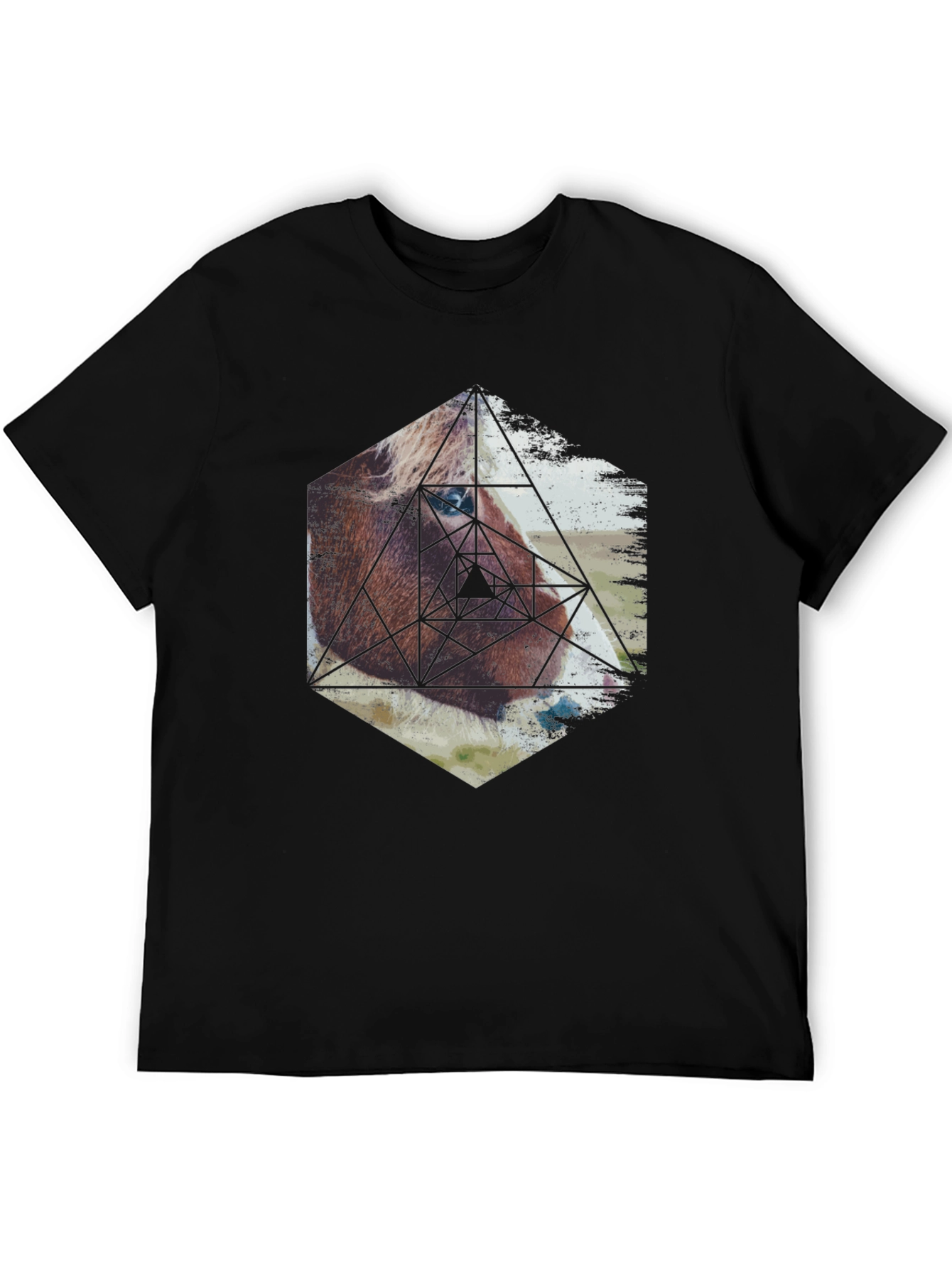 Geometric Horse Graphic Tee - Modern Animal Print