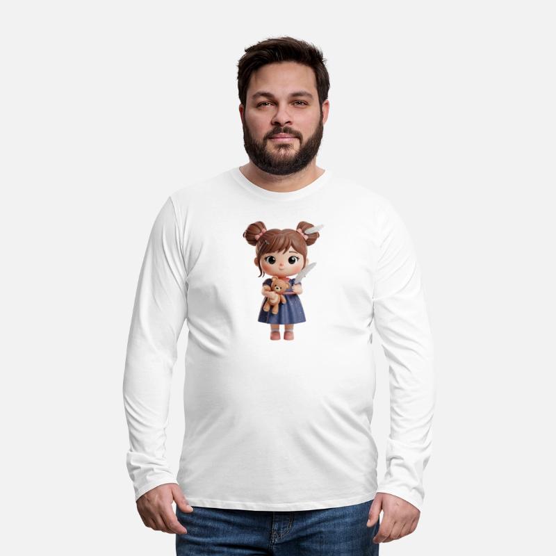 Whimsical Girl with Feather and Teddy Bear