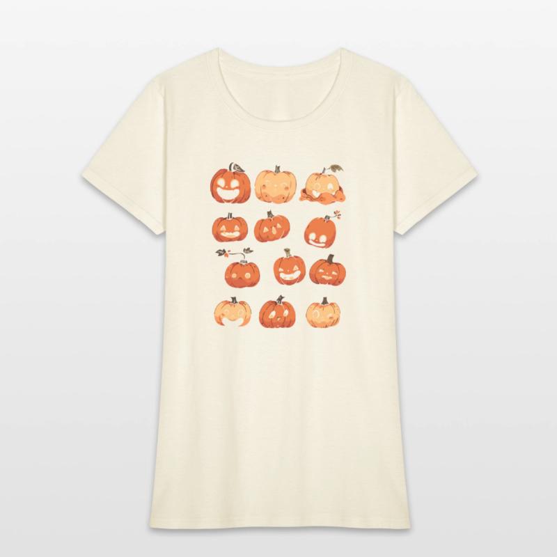 Whimsical Pumpkin Patch Crew Shirt