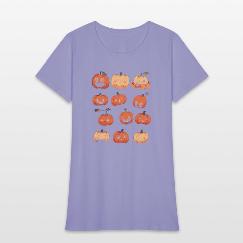 Whimsical Pumpkin Patch Crew Shirt