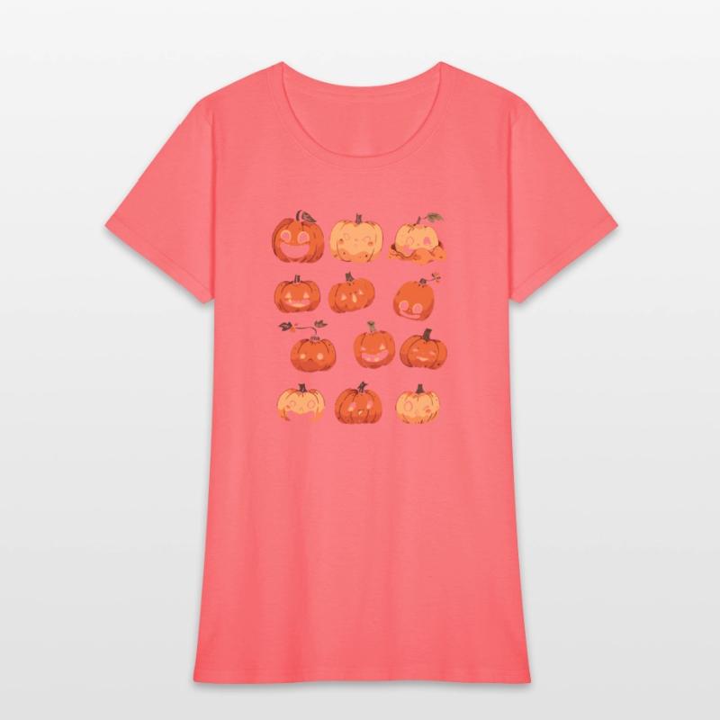 Whimsical Pumpkin Patch Crew Shirt