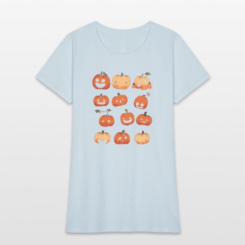 Whimsical Pumpkin Patch Crew Shirt