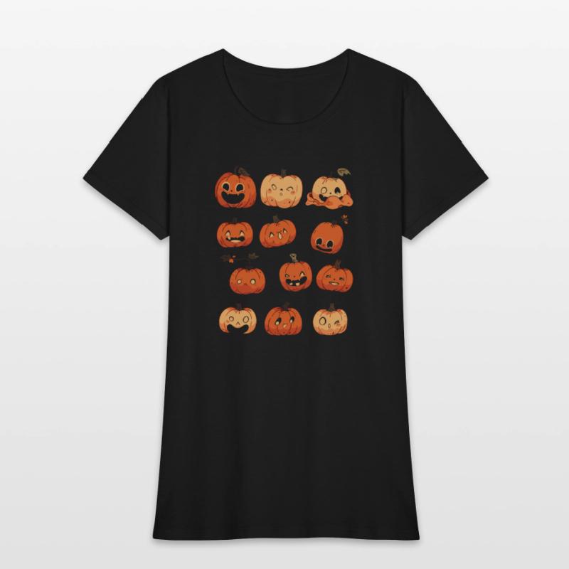 Whimsical Pumpkin Patch Crew Shirt