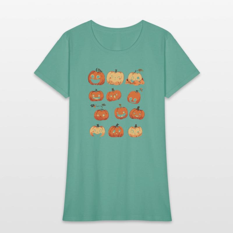 Whimsical Pumpkin Patch Crew Shirt