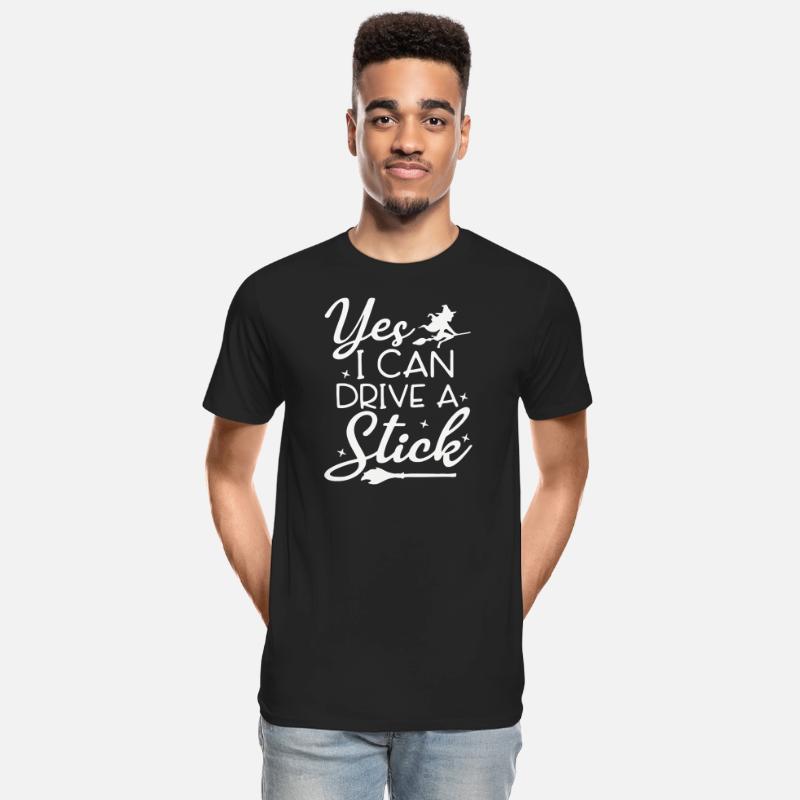 Whimsical Witch Riding Stick Figure Design