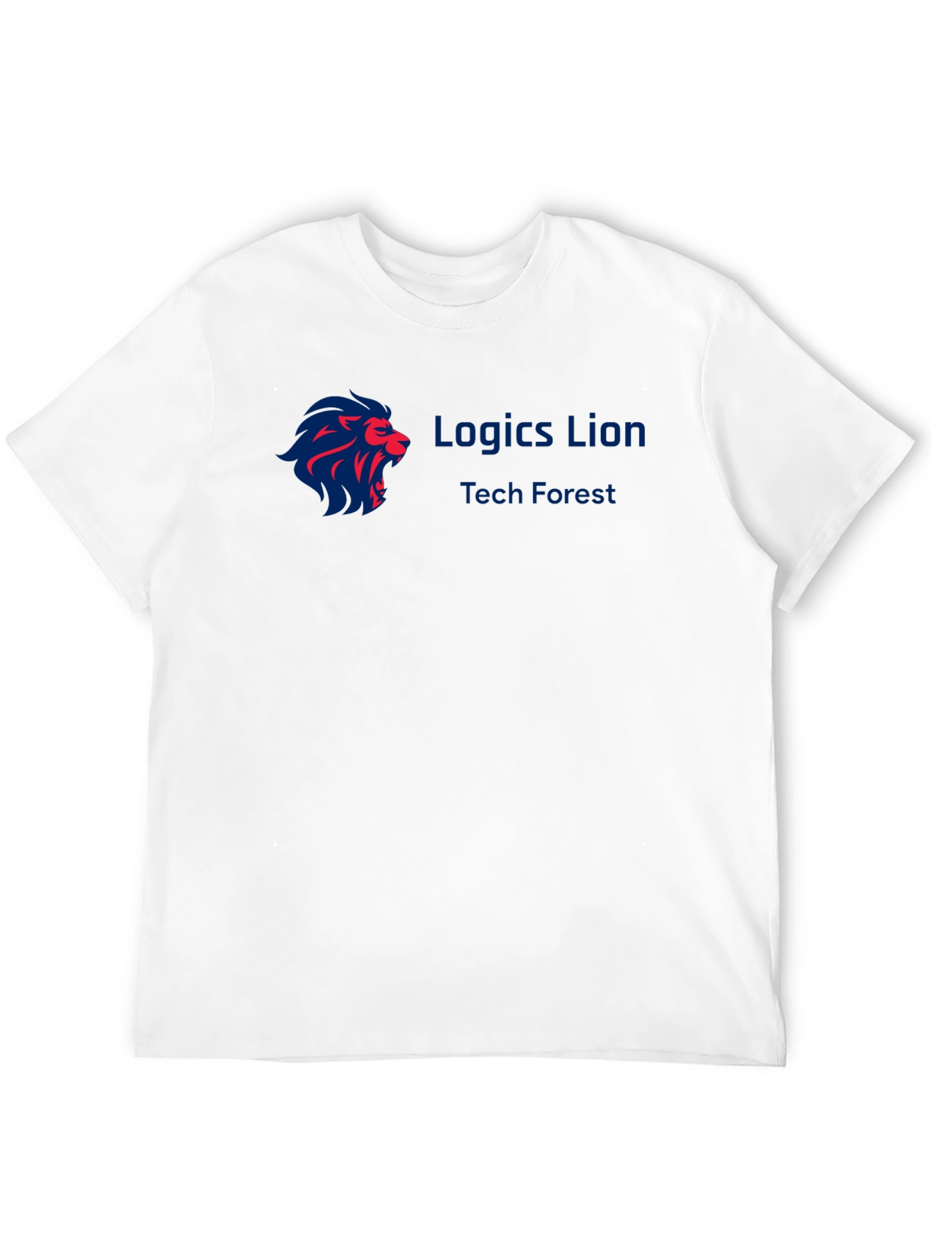 Logics Lion Tech Forest Black T-Shirt