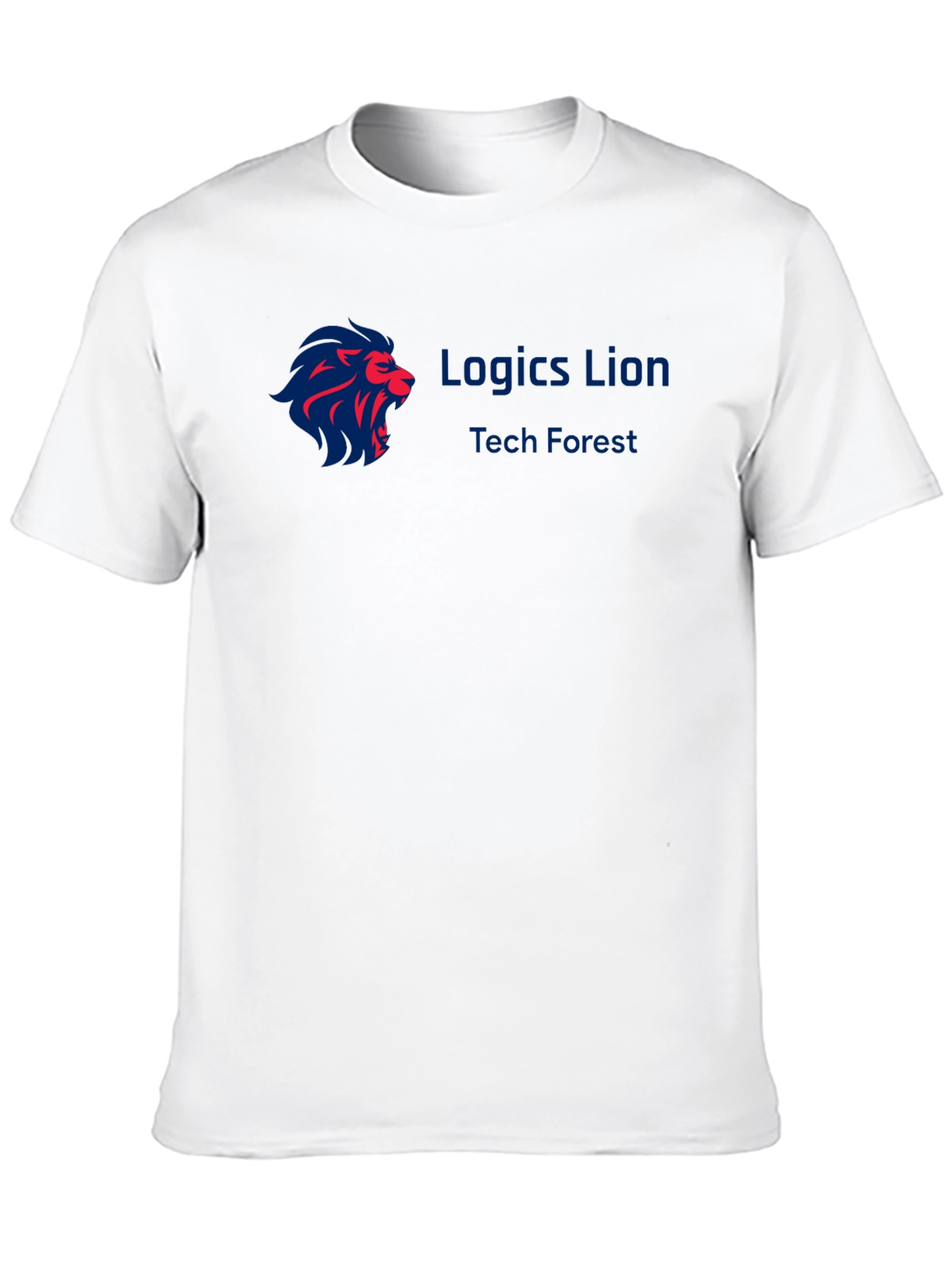 Logics Lion Tech Forest Black T-Shirt