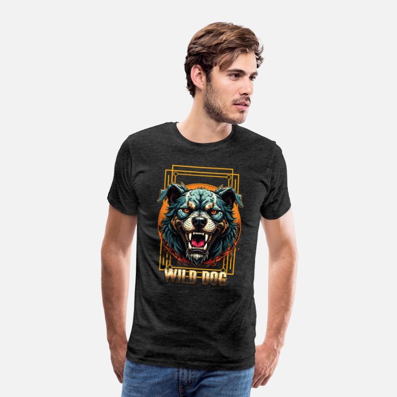 Wild Dog Tee – Fierce Beast Graphic Tee for Street