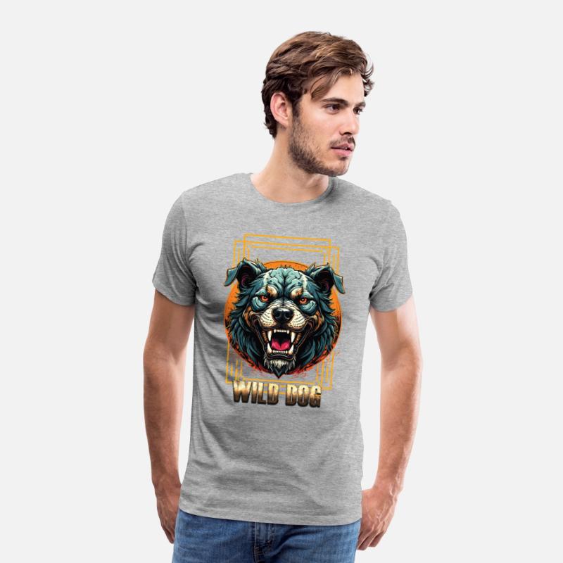 Wild Dog Tee – Fierce Beast Graphic Tee for Street