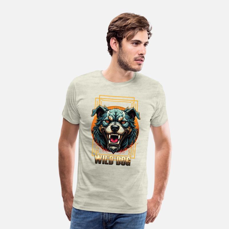 Wild Dog Tee – Fierce Beast Graphic Tee for Street