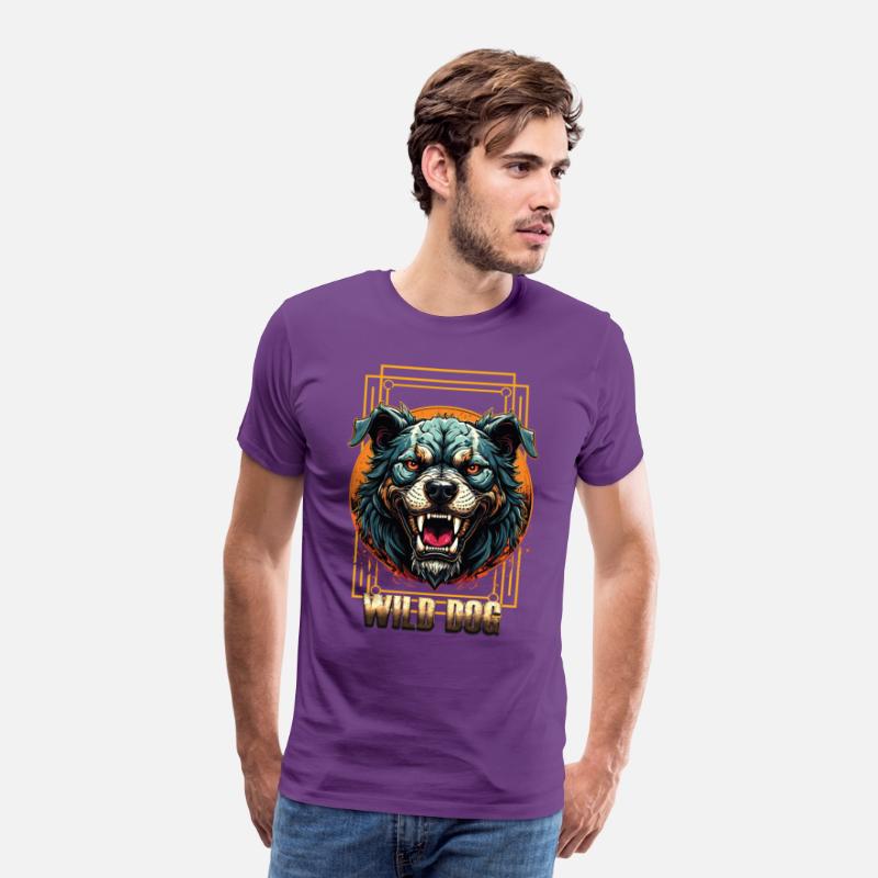 Wild Dog Tee – Fierce Beast Graphic Tee for Street