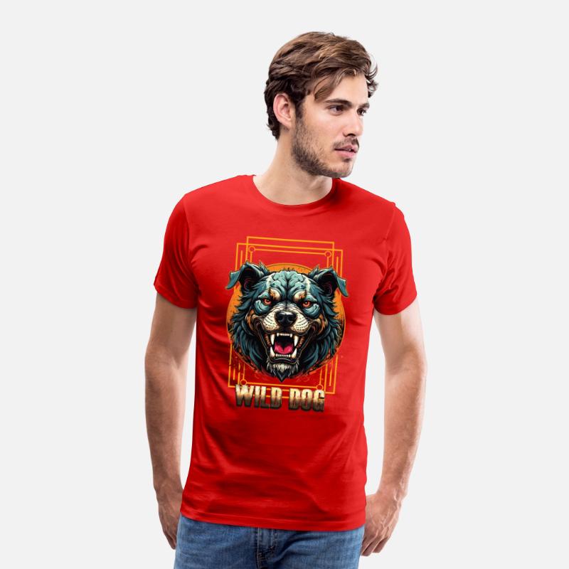 Wild Dog Tee – Fierce Beast Graphic Tee for Street