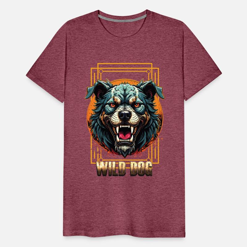 Wild Dog Tee – Fierce Beast Graphic Tee for Street