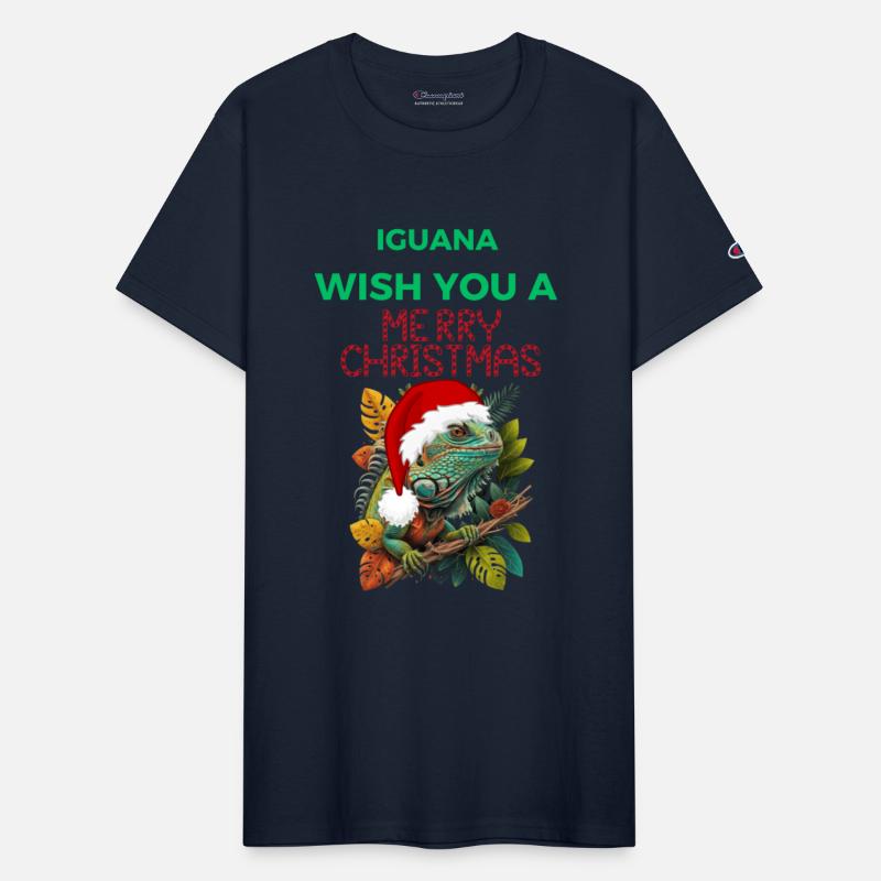 WISH YOU A IGUANA MERRY CHRISTMAS