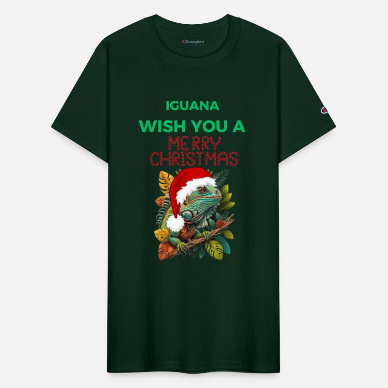 WISH YOU A IGUANA MERRY CHRISTMAS