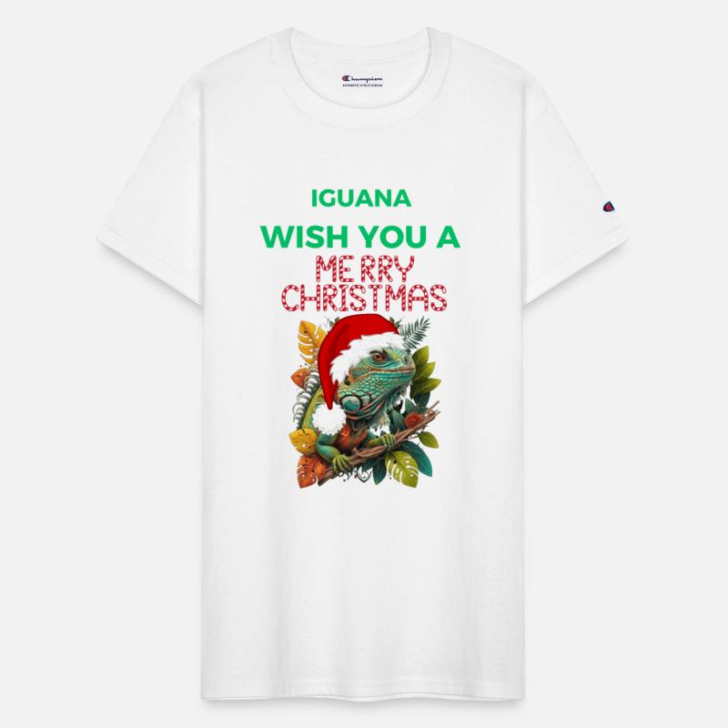 WISH YOU A IGUANA MERRY CHRISTMAS