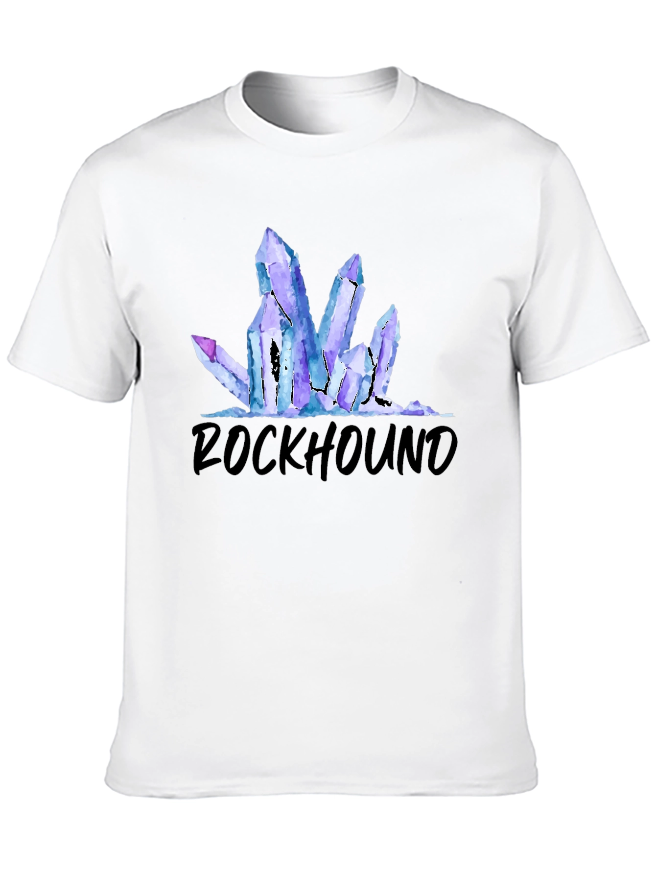 Rockhound Crystal Graphic Tee - Black Cotton T-Shirt