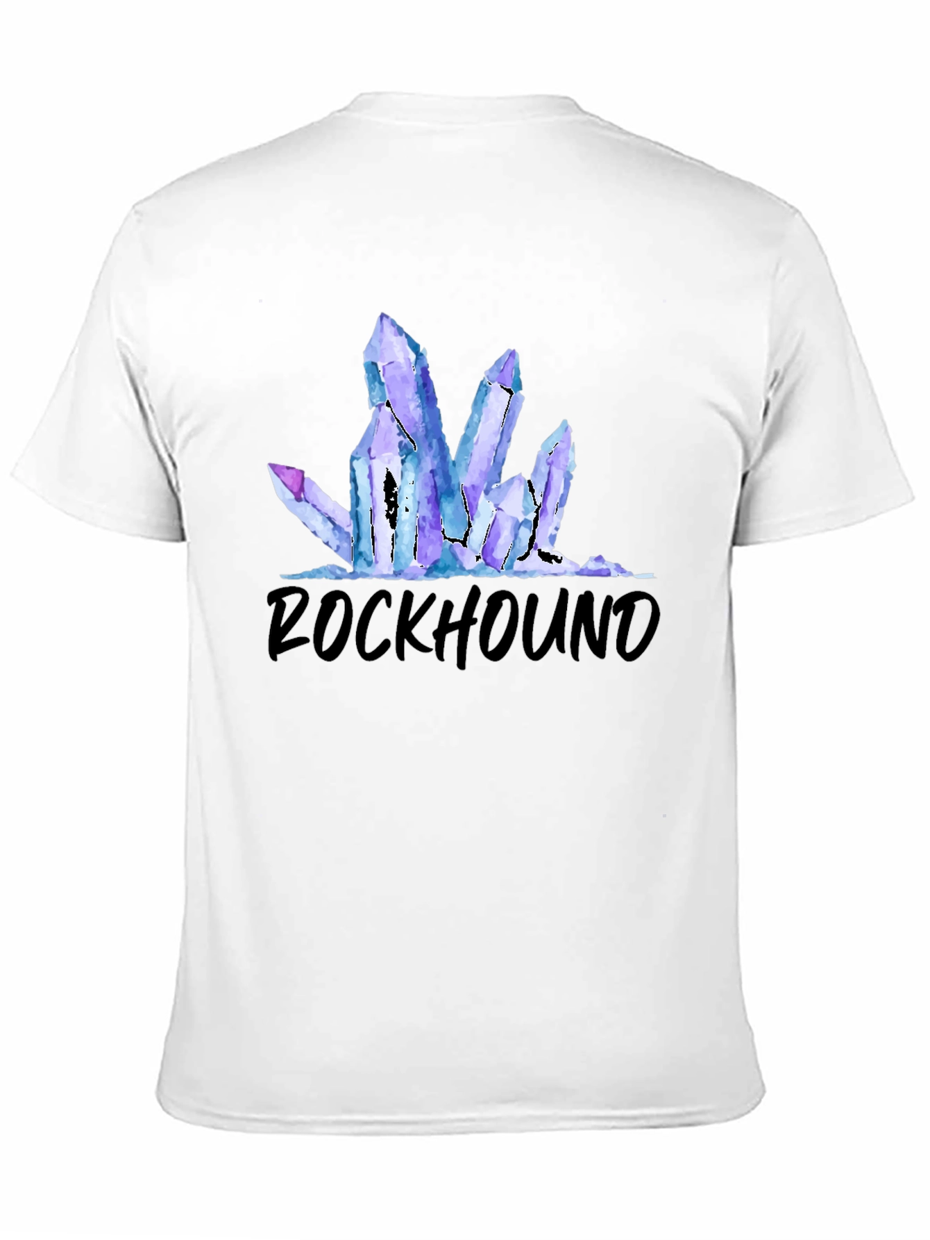Rockhound Crystal Graphic Tee - Black Cotton T-Shirt