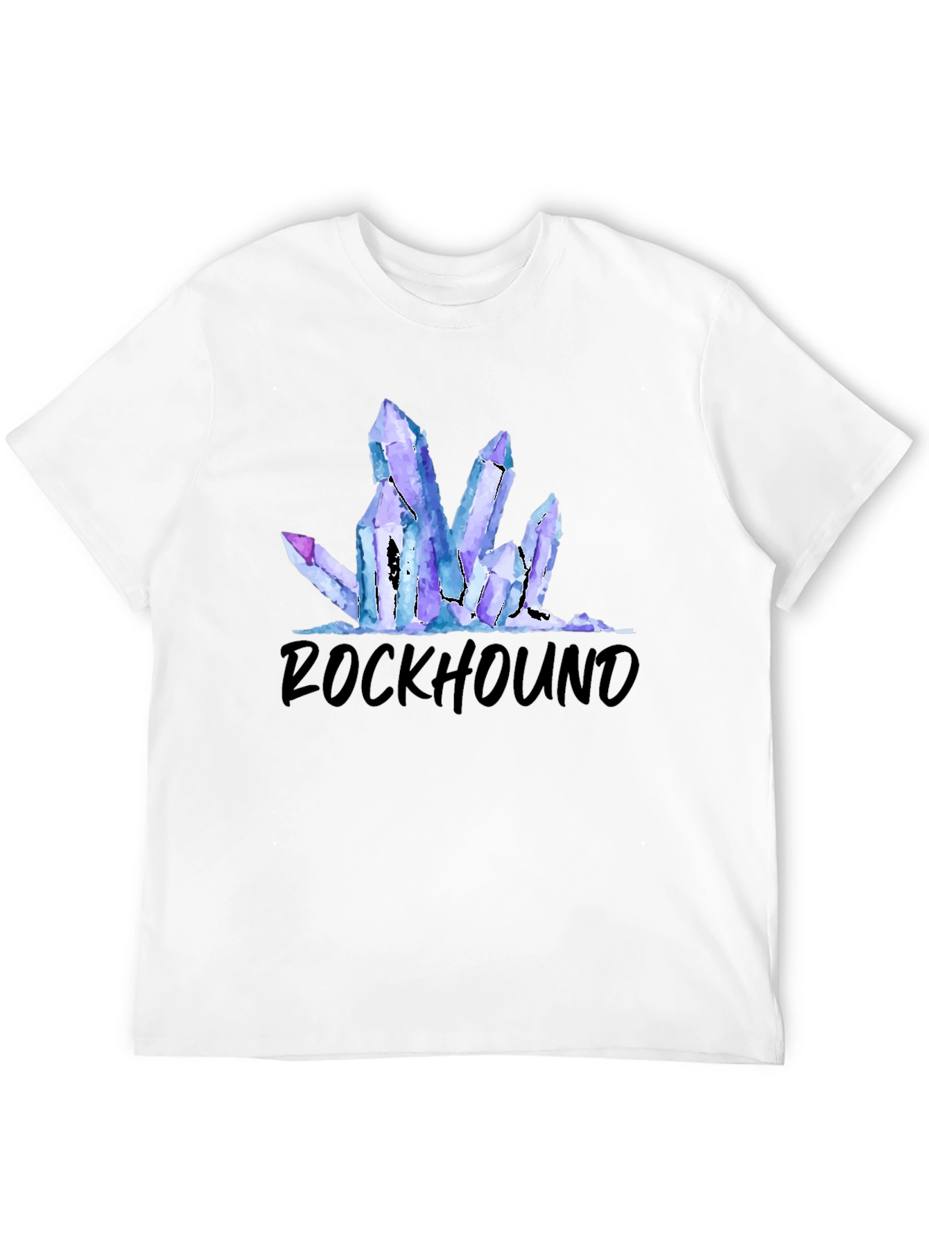 Rockhound Crystal Graphic Tee - Black Cotton T-Shirt
