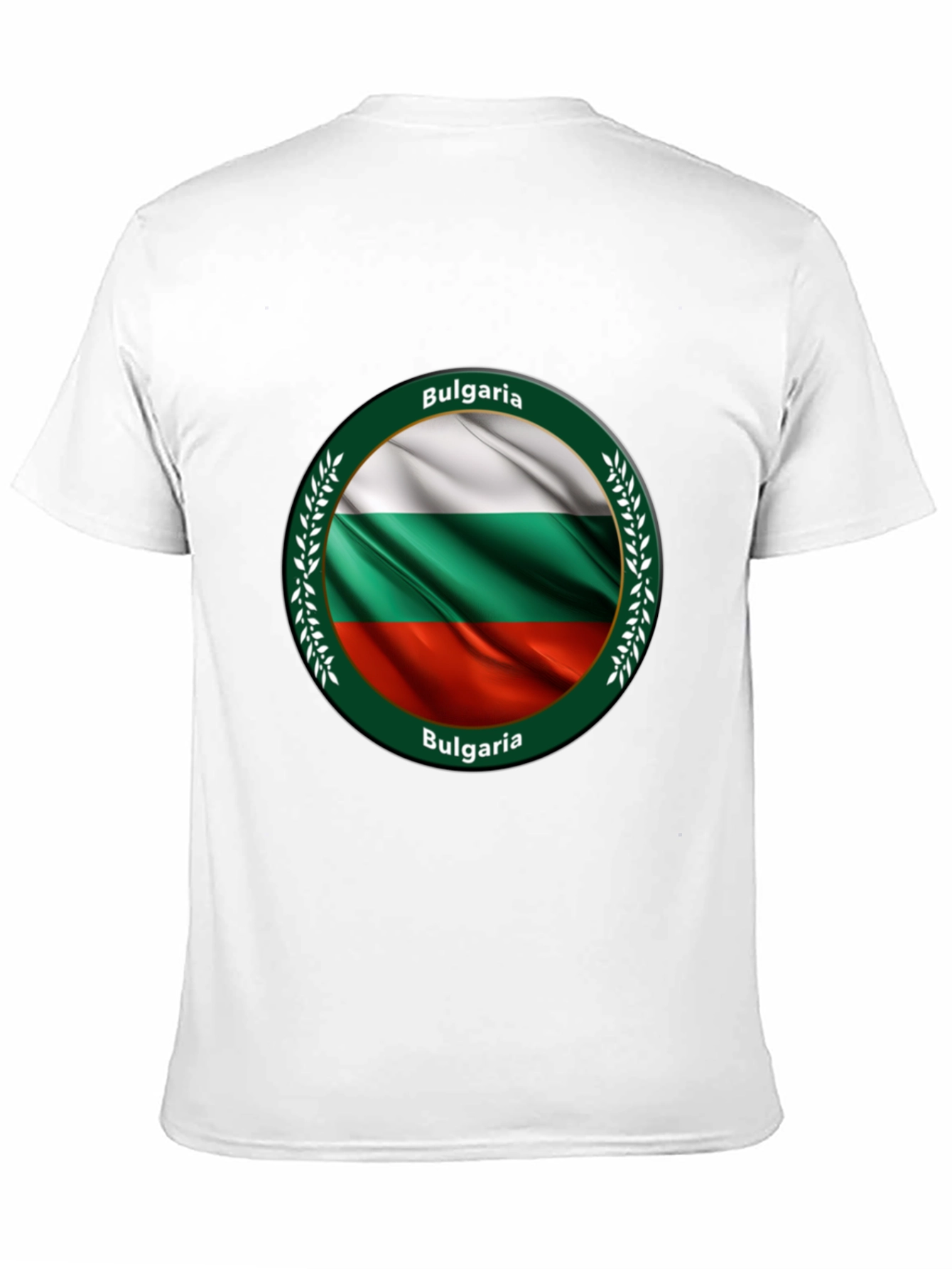 Bulgaria Flag T-Shirt - Black Crew Neck Tee