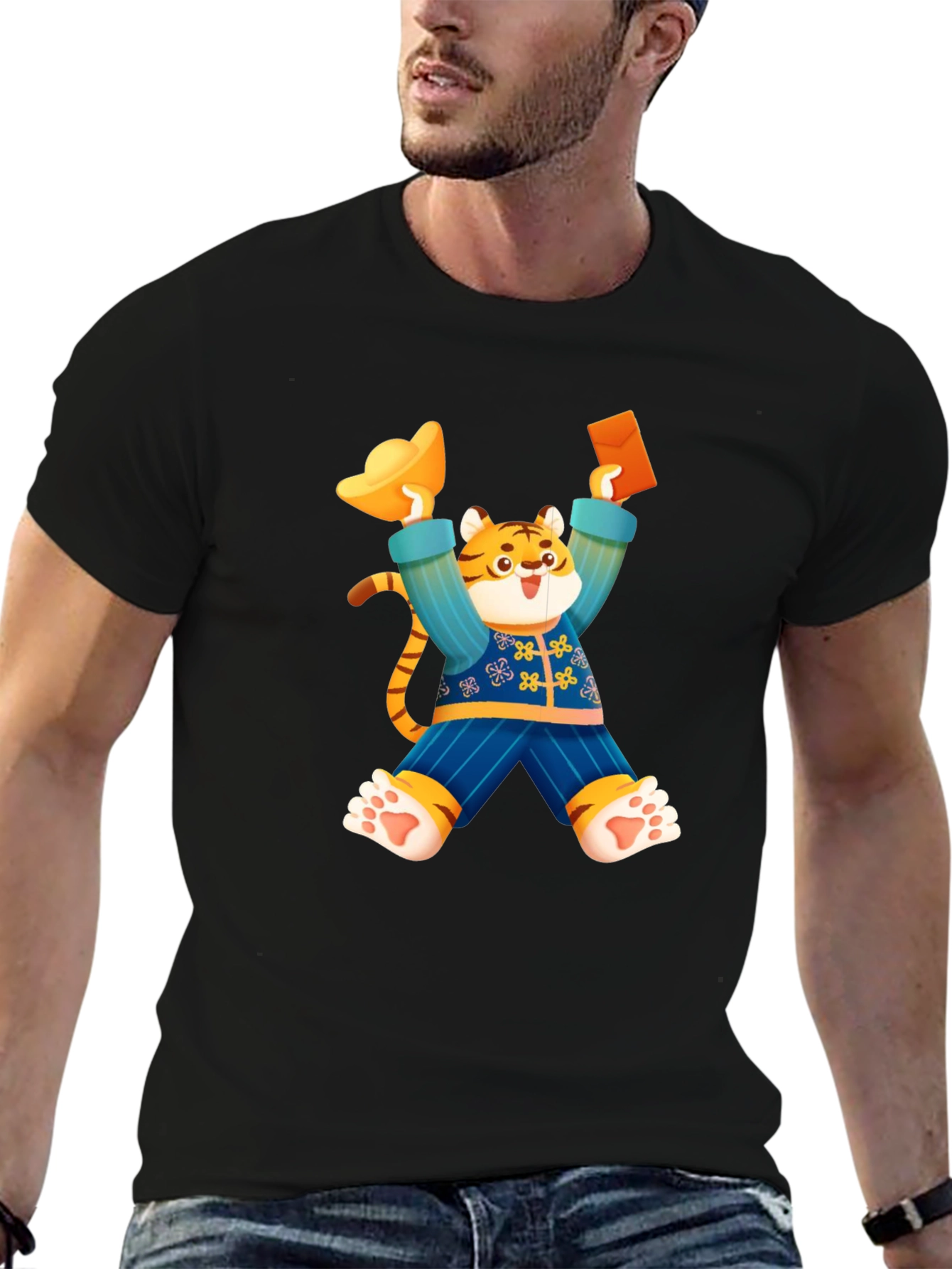 Festive Tiger Graphic Tee - Year of the Tiger