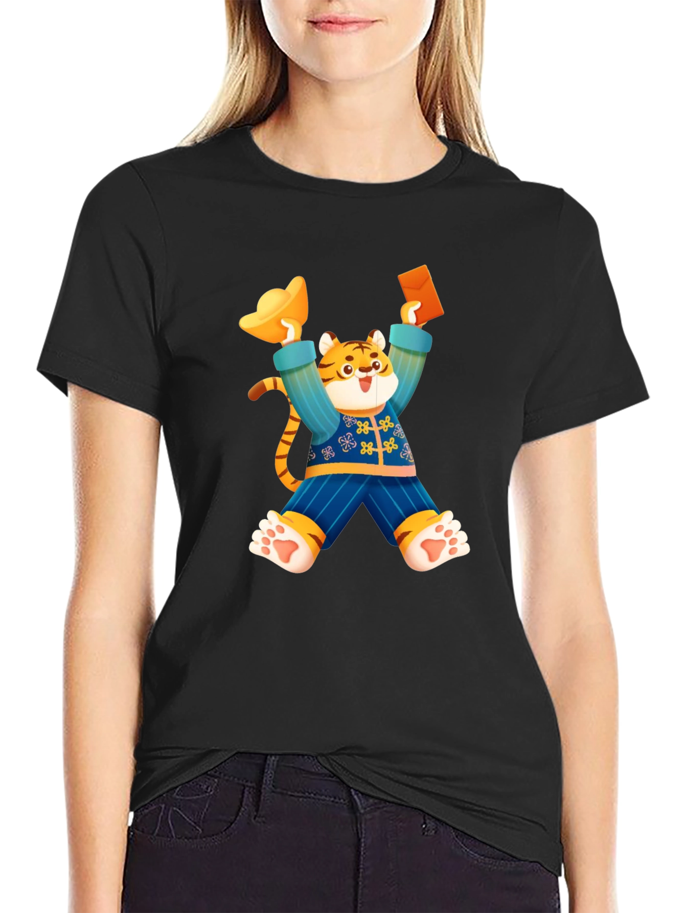 Festive Tiger Graphic Tee - Year of the Tiger