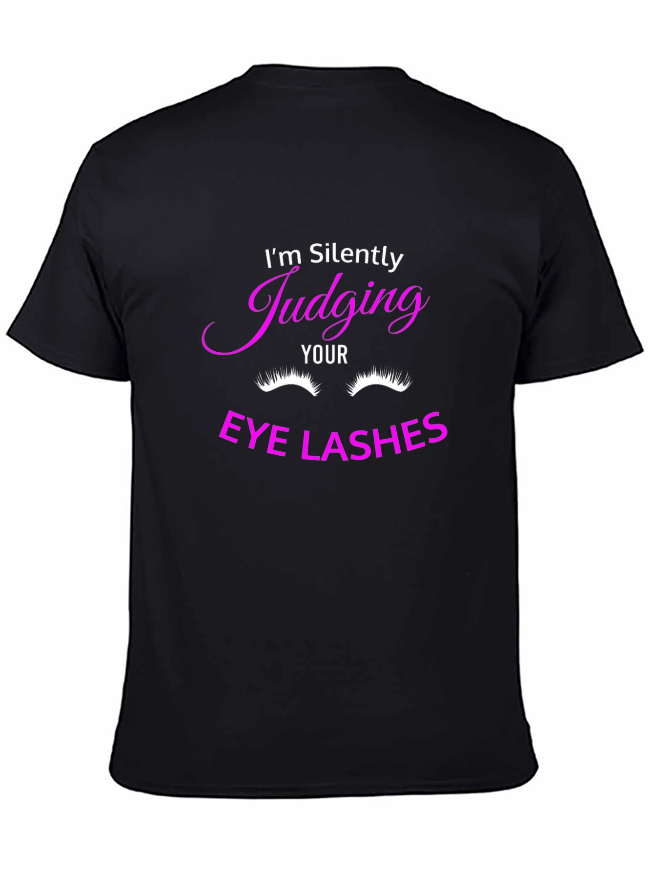 Funny Eyelash Judging Graphic Tee