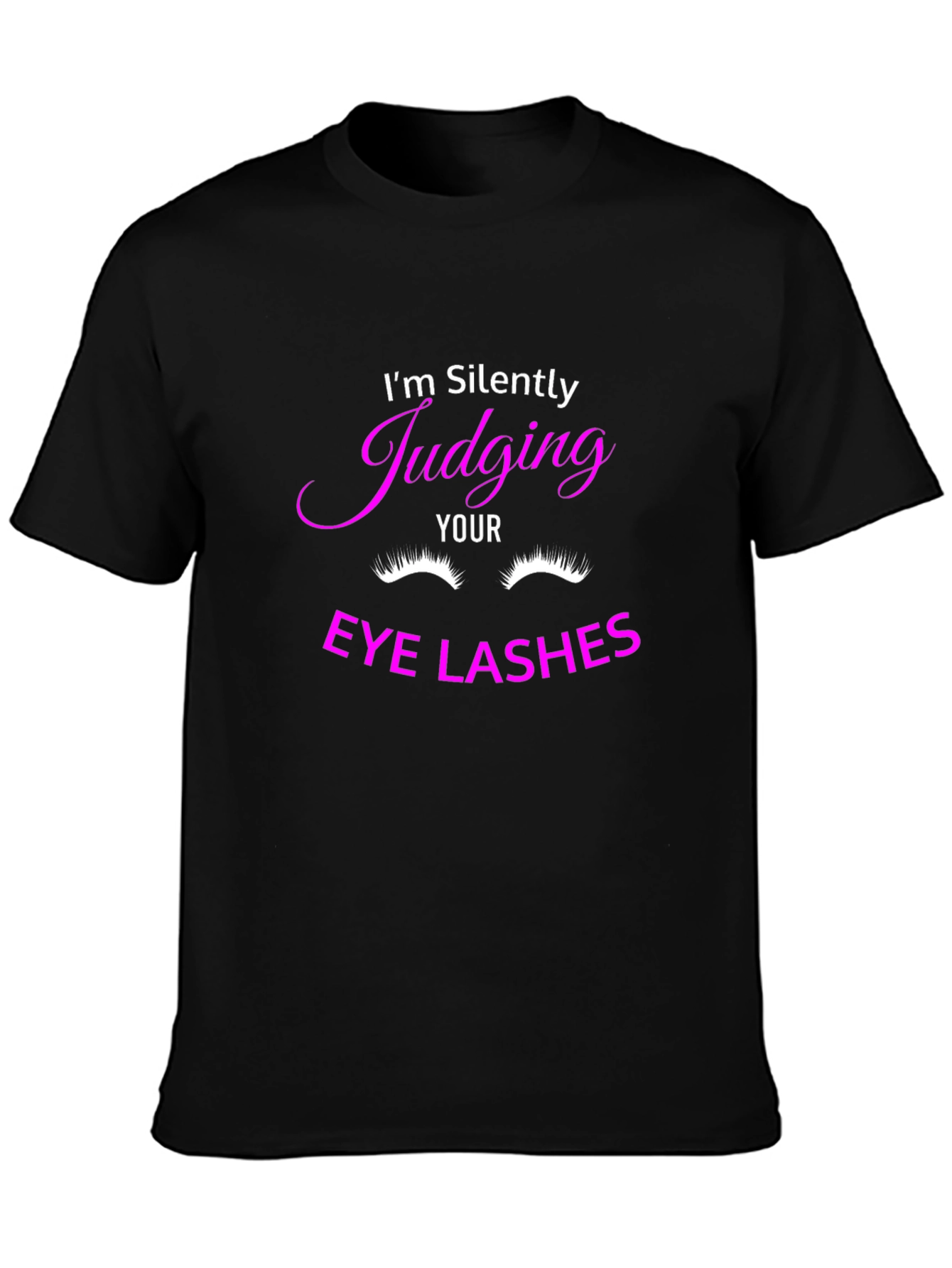 Funny Eyelash Judging Graphic Tee
