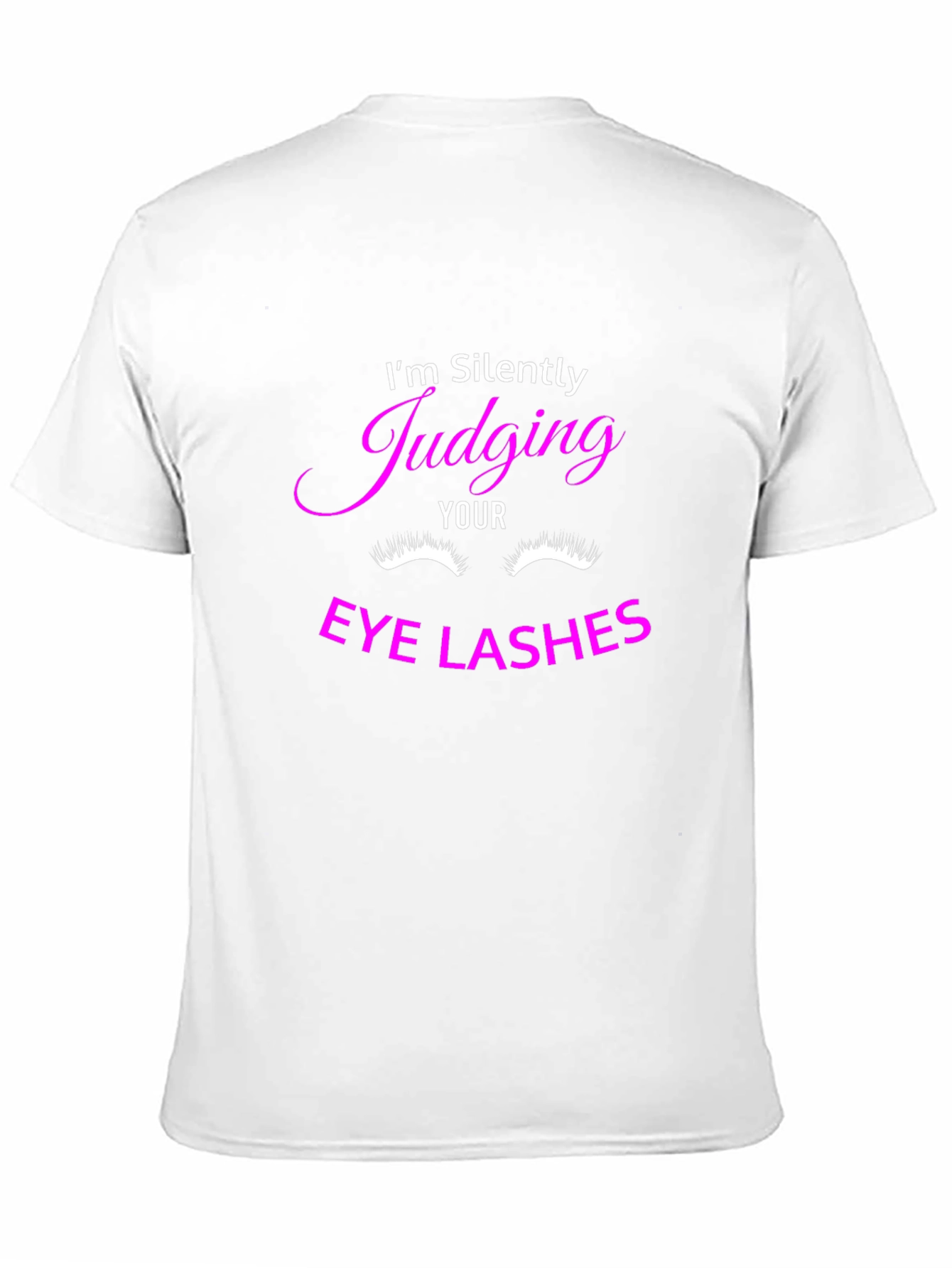 Funny Eyelash Judging Graphic Tee