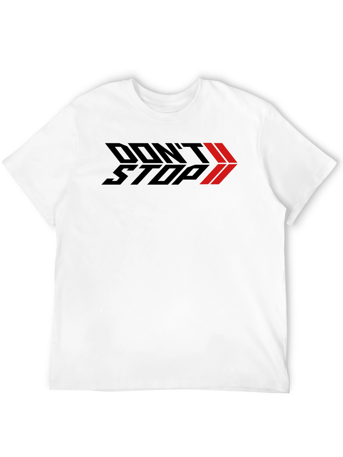 Dont Stop Graphic Print Black T-Shirt
