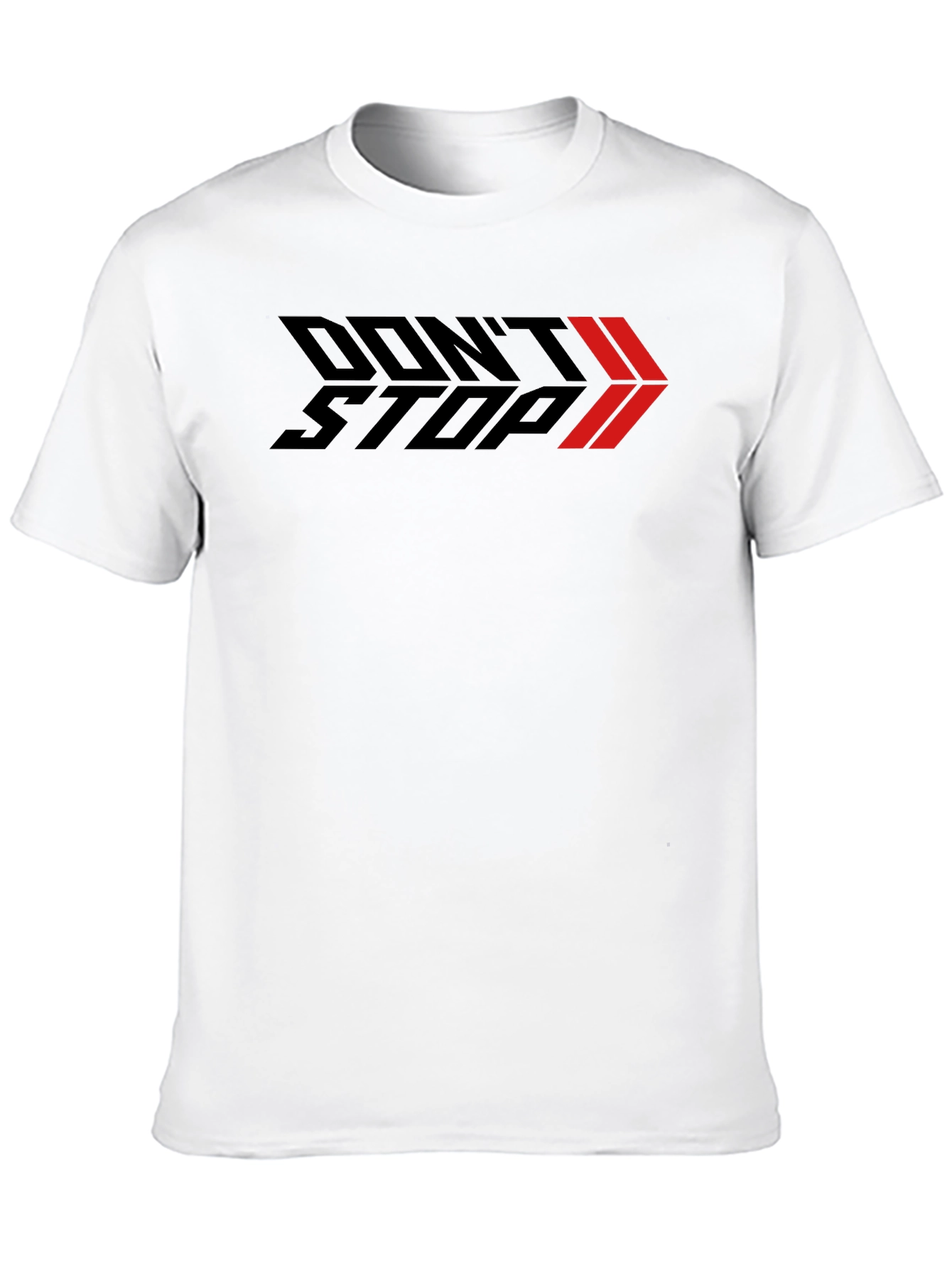 Dont Stop Graphic Print Black T-Shirt