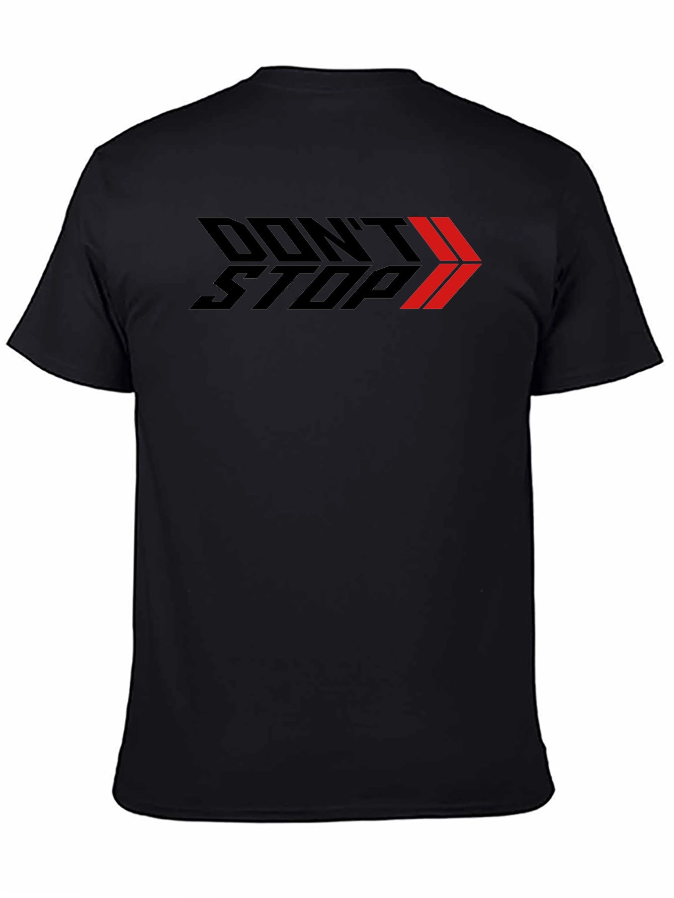 Dont Stop Graphic Print Black T-Shirt