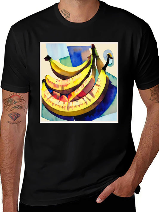 Banana Art Graphic Tee - Stylish Fruit Lovers T-Shirt