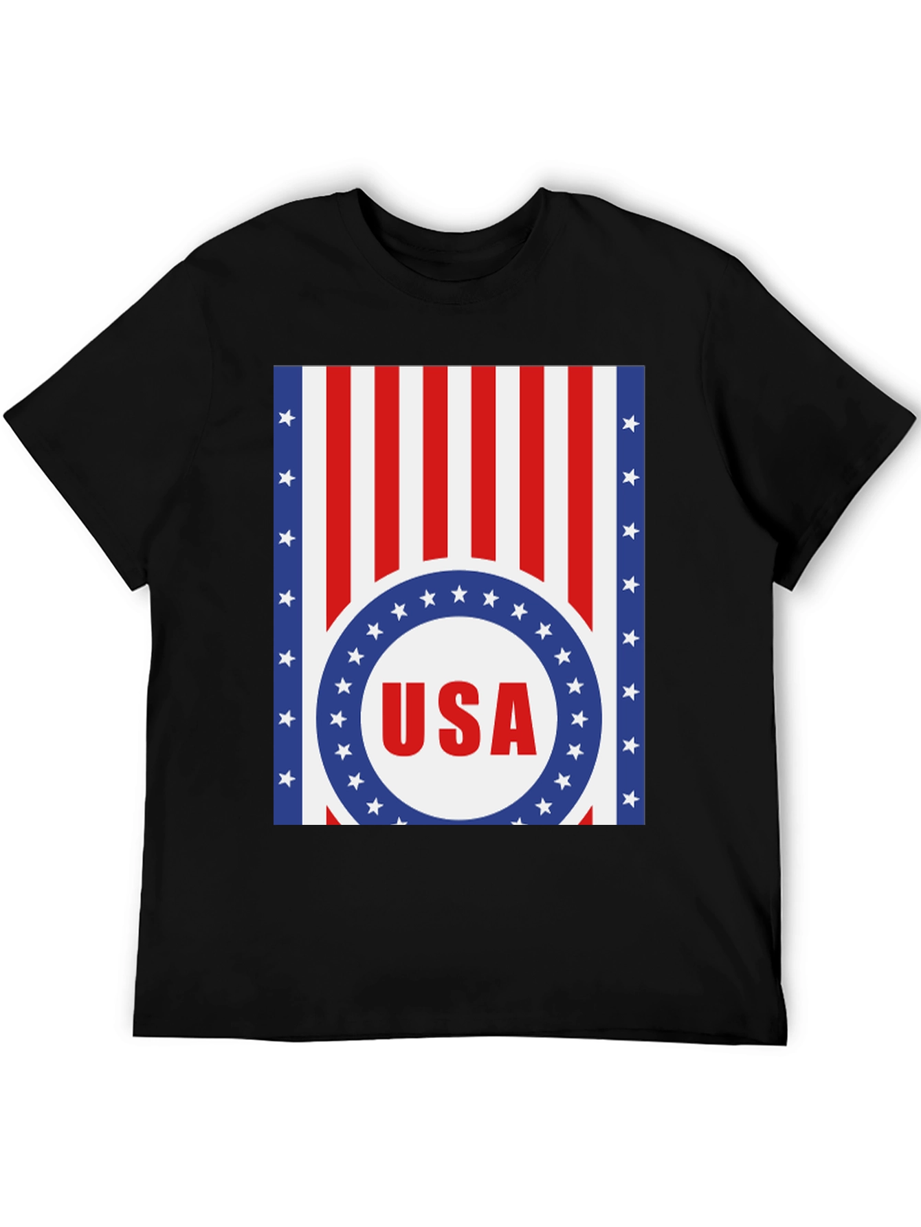 USA Flag Graphic T-Shirt - Patriotic Style