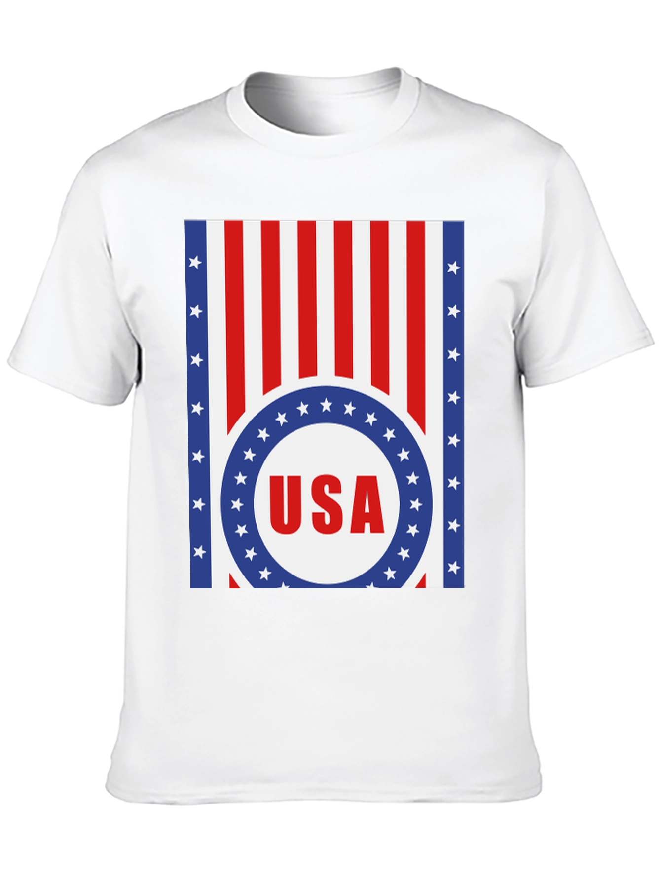 USA Flag Graphic T-Shirt - Patriotic Style