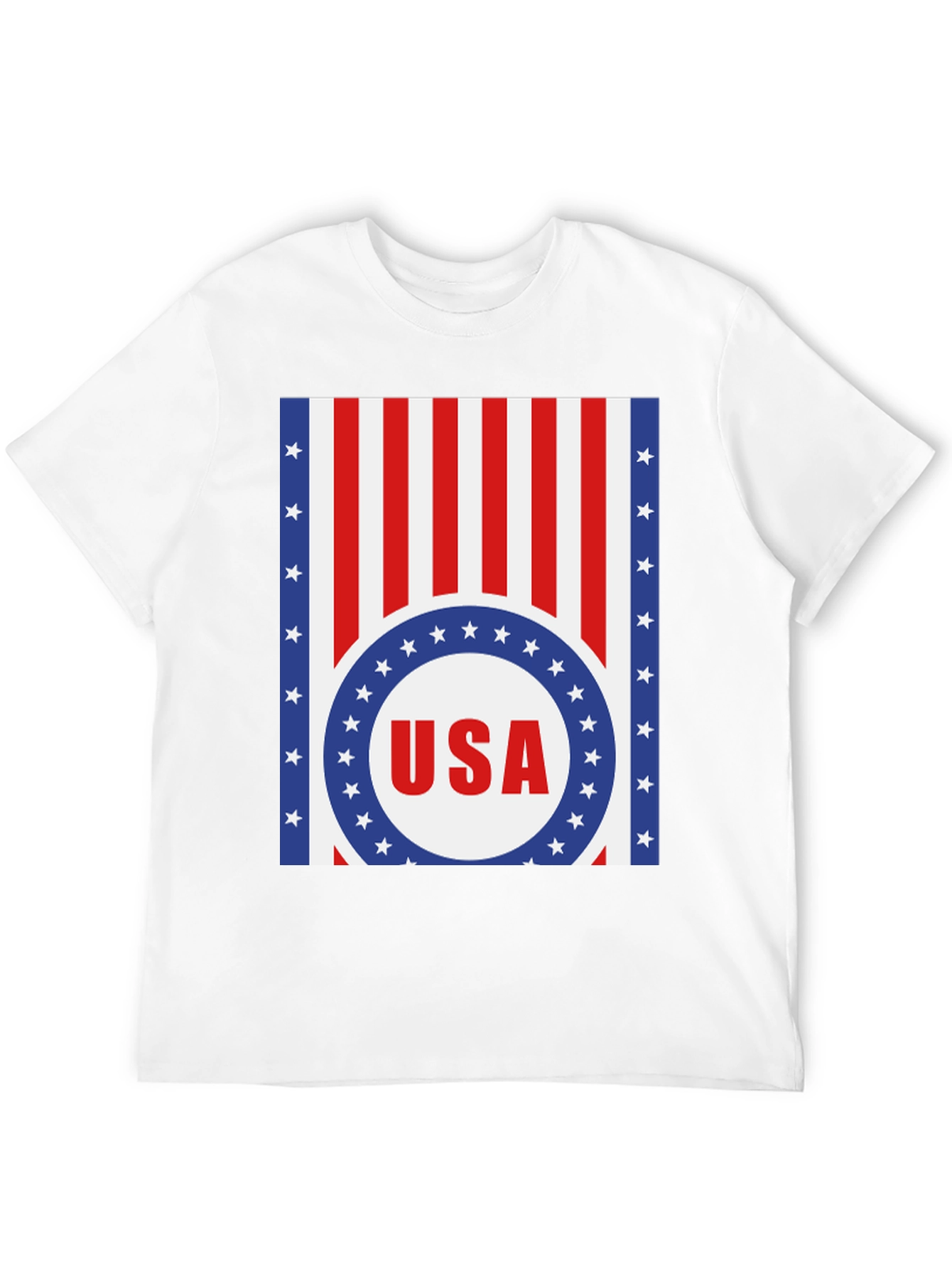USA Flag Graphic T-Shirt - Patriotic Style