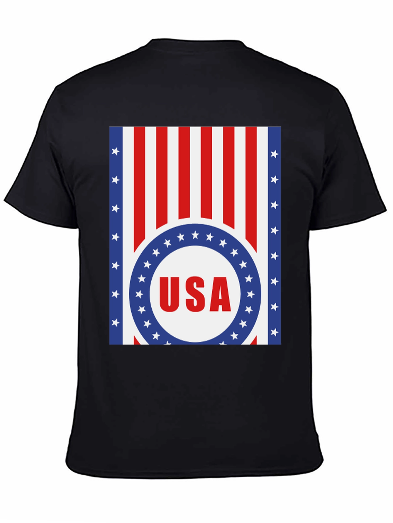 USA Flag Graphic T-Shirt - Patriotic Style