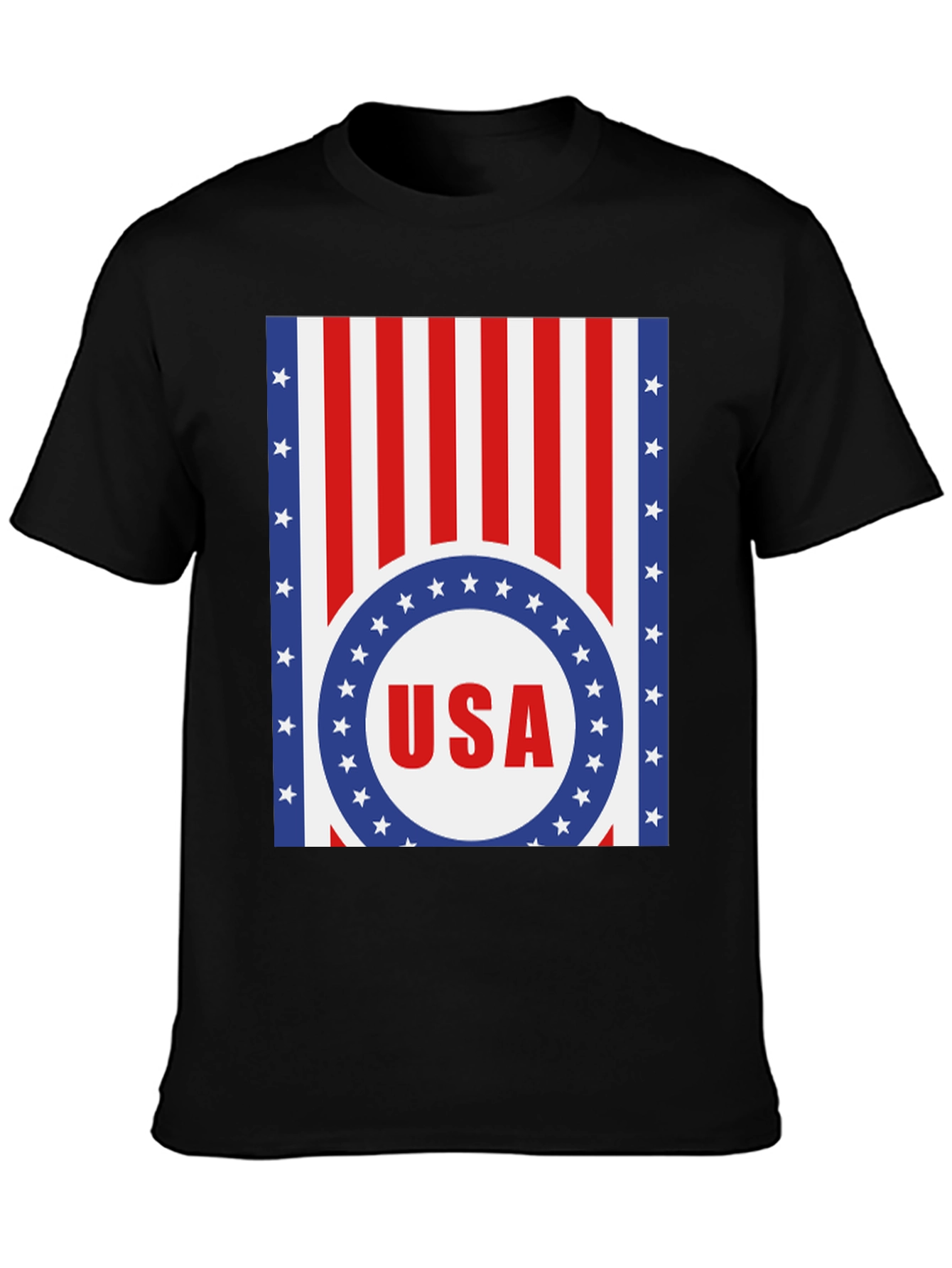 USA Flag Graphic T-Shirt - Patriotic Style