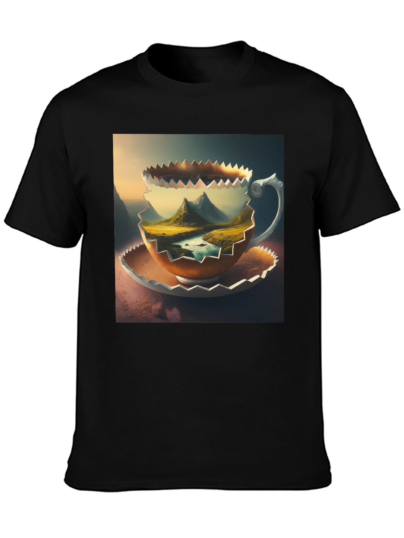 Mountain View Coffee Cup T-Shirt