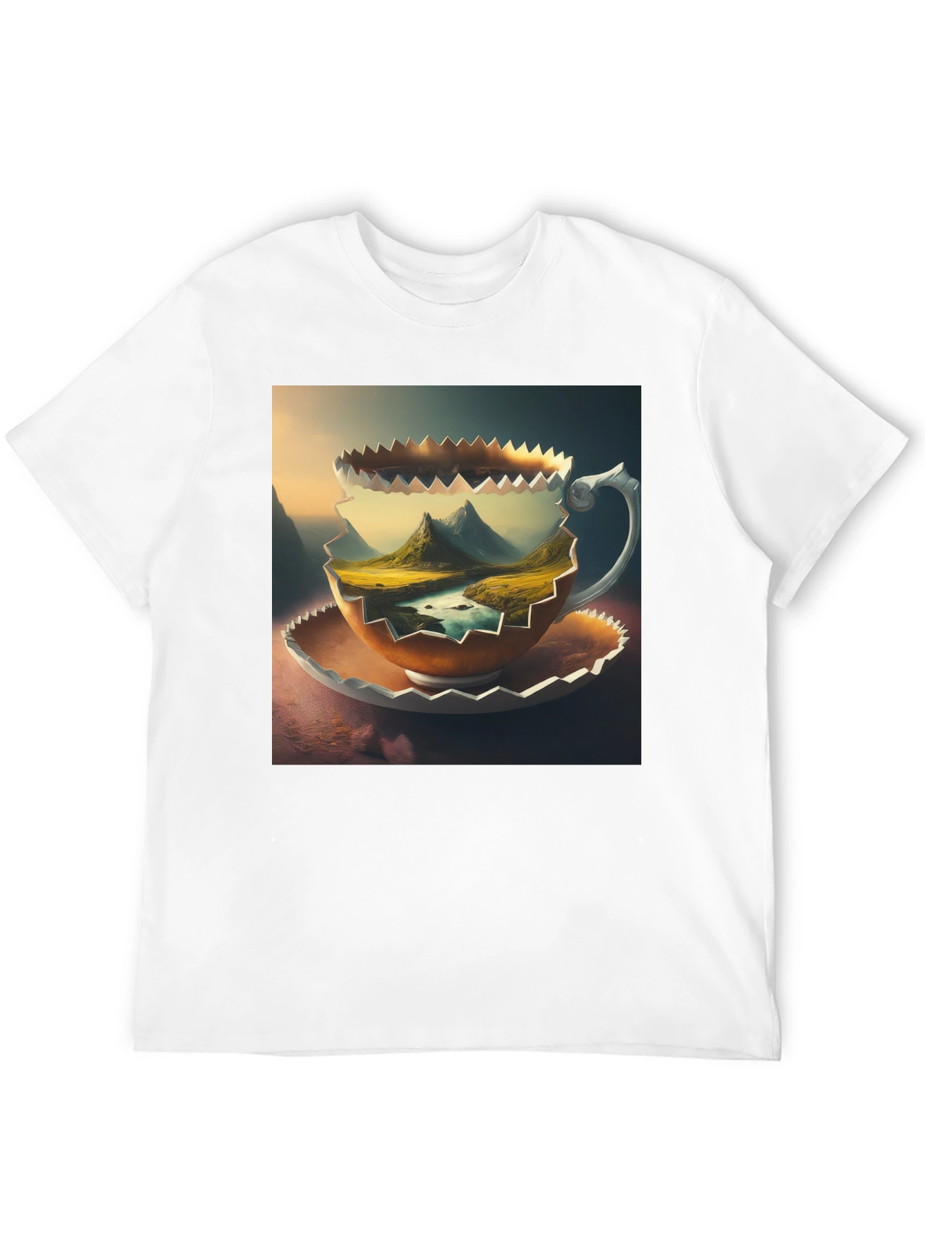 Mountain View Coffee Cup T-Shirt
