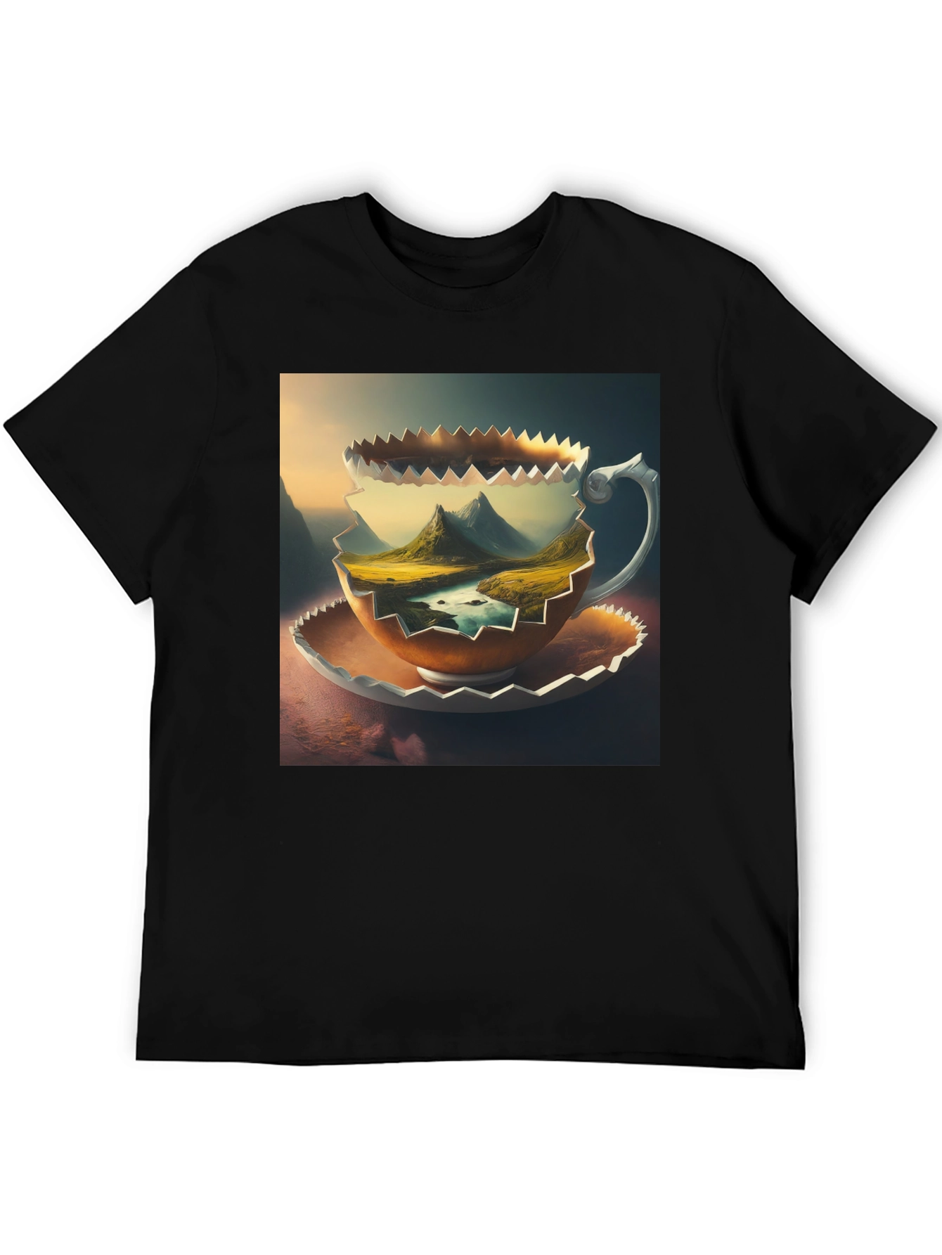 Mountain View Coffee Cup T-Shirt