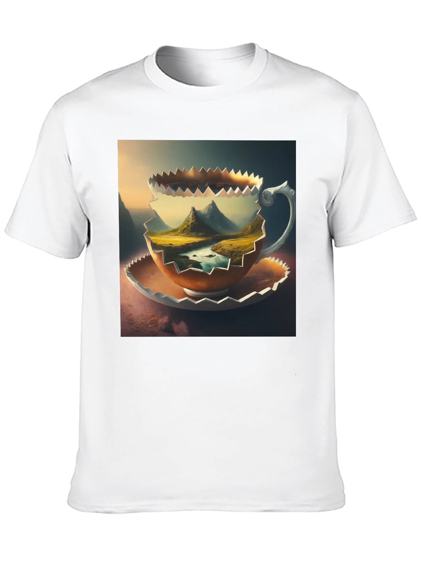 Mountain View Coffee Cup T-Shirt